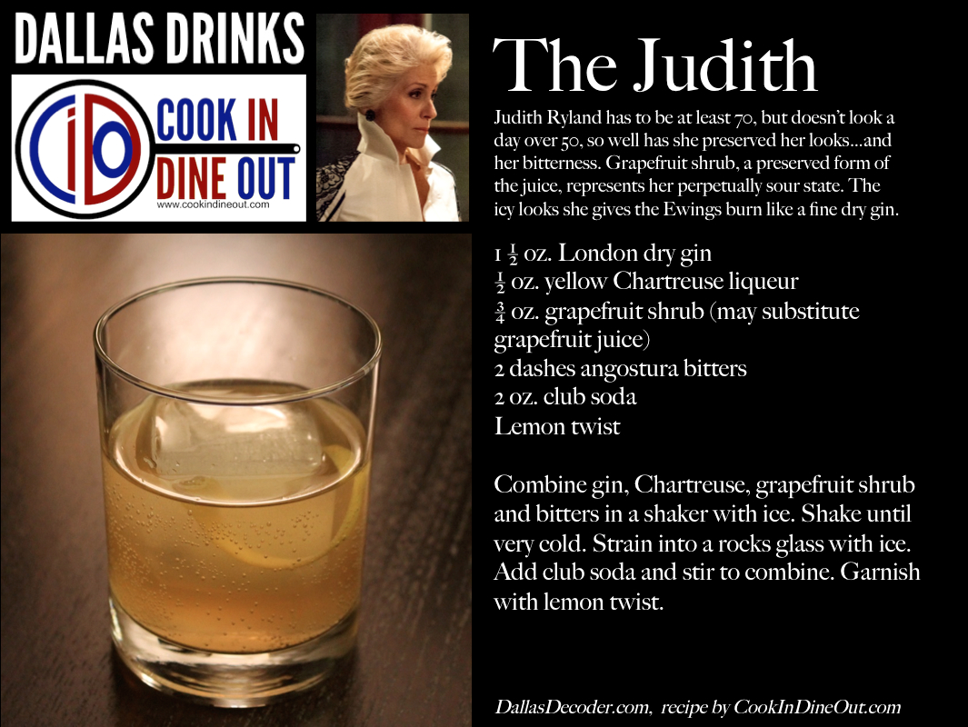 Cook In / Dine Out Dallas Drinks The Judith