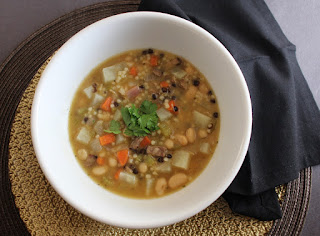 White Chili Bean and Lentil Soup with Pork