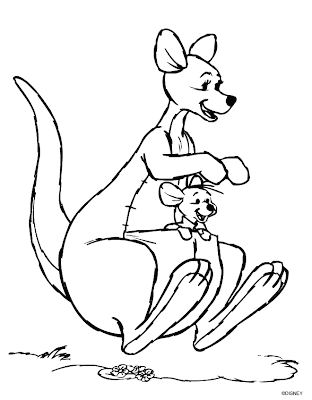 Winnie The Pooh Coloring Pages - Kanga 1