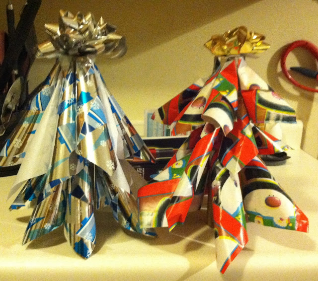 Once upon a crockpot Wrapping Paper Cone Christmas Tree