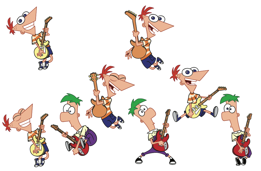 Phineas and Ferb guitar jam Anthony Vukojevich