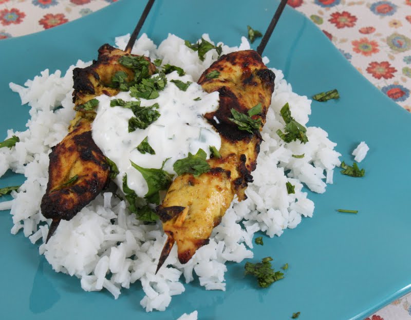 Dalia's Delights Chicken Satay with CucumberYogurt Dipping Sauce