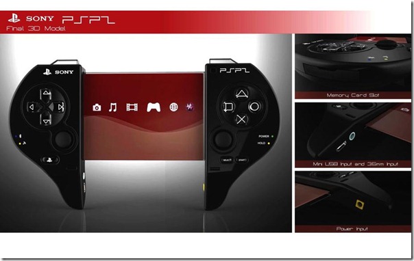 Concept of Portable Sony PSP 2 Concept of Portable Sony PSP