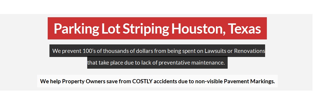Revitalize Parking Lot Striping Houston