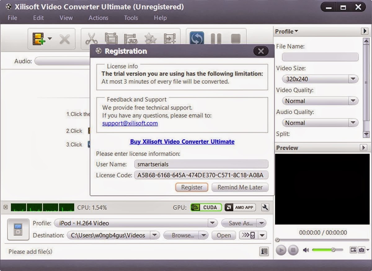 Xilisoft video converter ultimate 6 serial number download