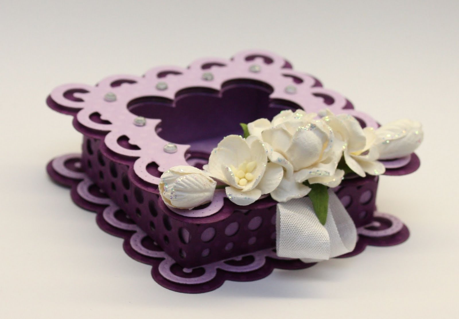 Wild Orchid Crafts Three Purple Boxes