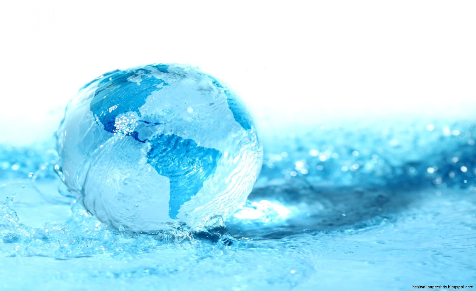 Earth with Water Wallpaper Earth with Water Wallpaper