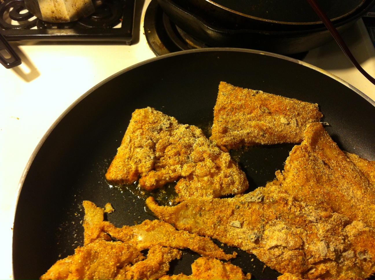 Glutenfree "G" Panfried Fish with Cornmeal Breading