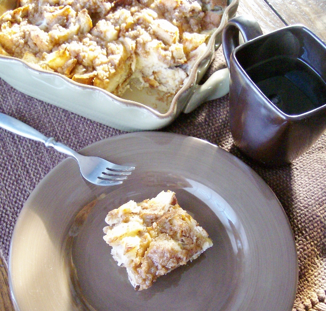 The Foodie RD Cinnamon Bread French Toast Casserole with Streusel Topping