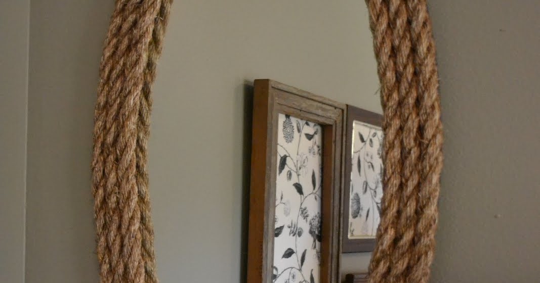 Off for the Season DIY Rope Mirror.