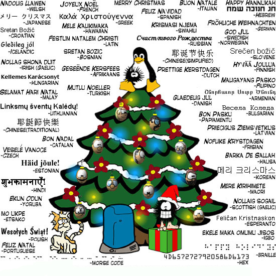 Cartolina d'auguri del nuovo anno e di natale con il furgone di VINTAGE MOTORLAND: dicembre 2011