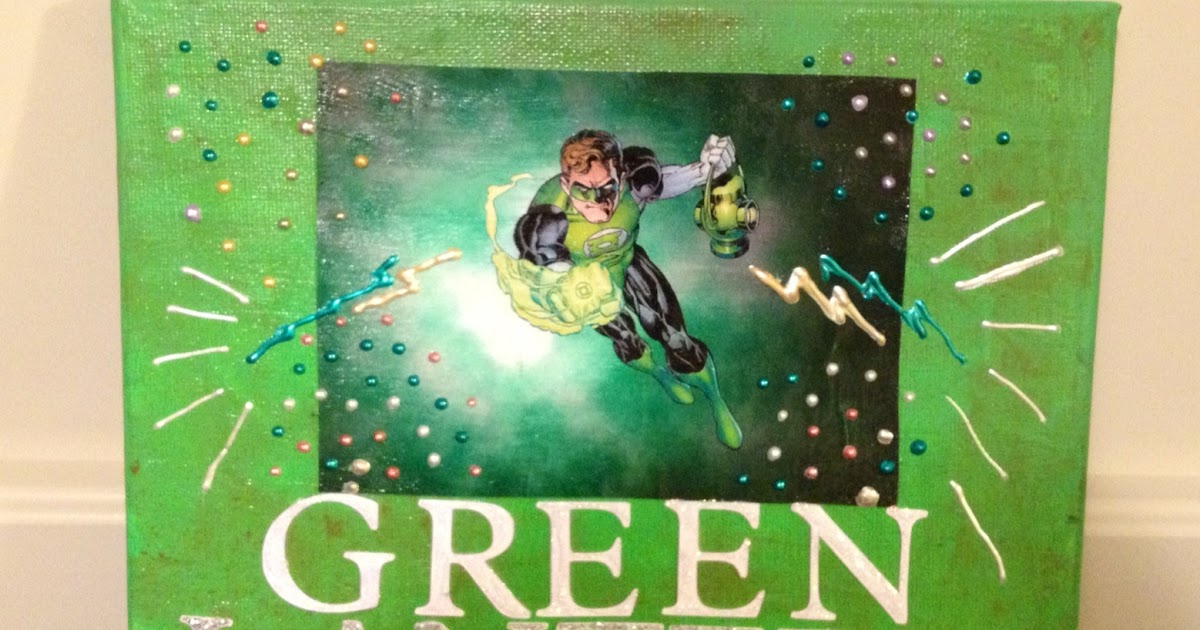  Marilyn's Crafts Green Lantern Wall Art