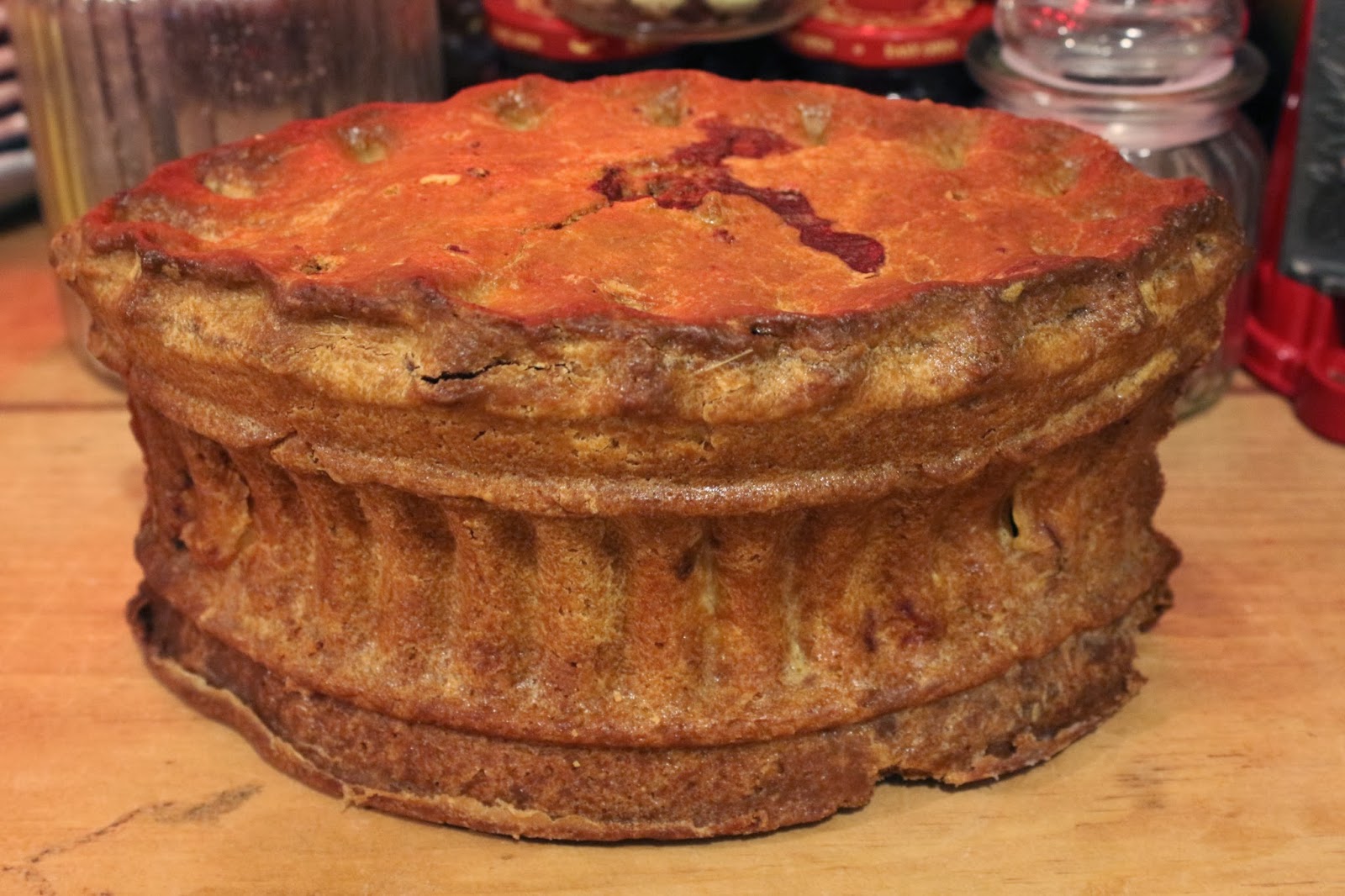 FLOWER POT KITCHEN HOT WATER CRUST RAISED GAME PIE