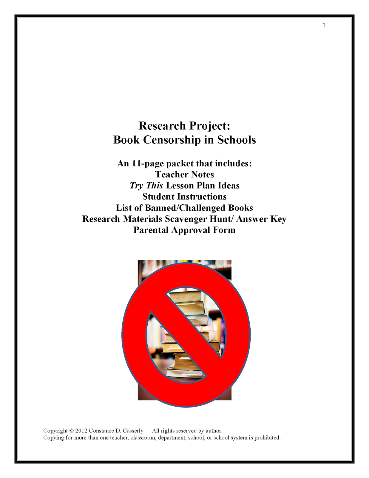 Banned Books Research Project