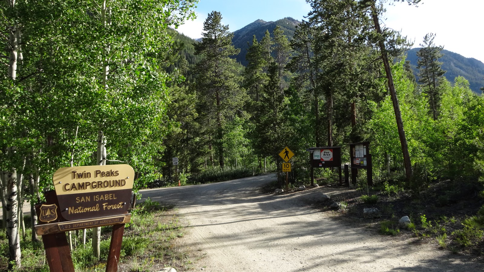 National Forest Camper Twin Peaks Campground