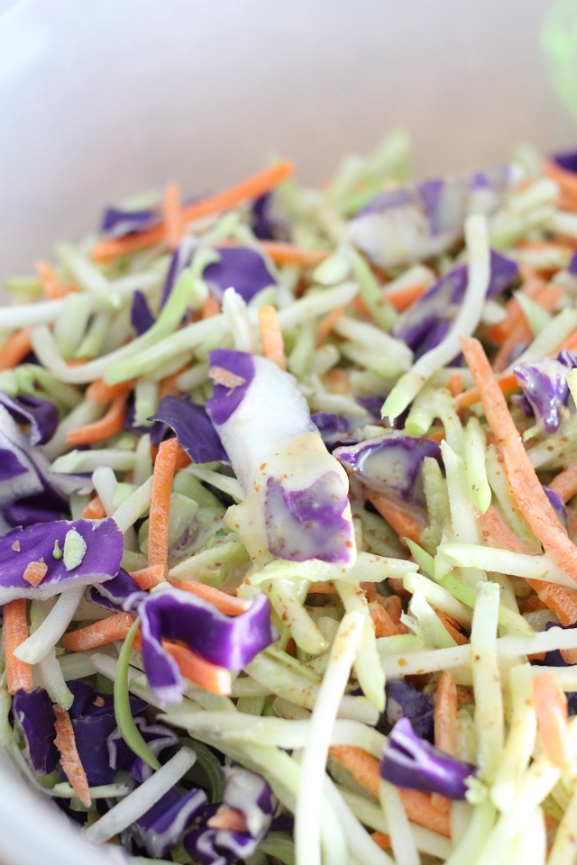 Honey Mustard Vinaigrette Broccoli Slaw Mama Loves Food
