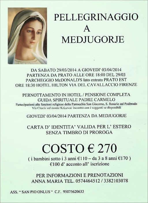 Oranti Di Strada Pellegrinaggio A Medjugorje Marzo 14