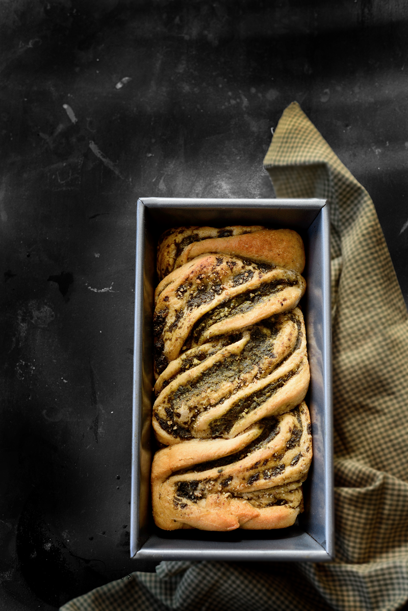 Turmeric n spice Pesto Braided Bread