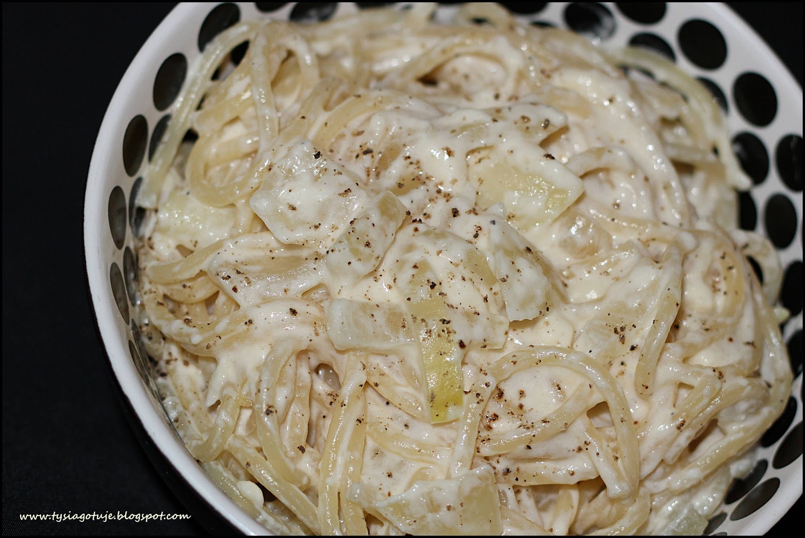 Spaghetti W Sosie Smietanowo Serowym Tysia Gotuje Blog Kulinarny