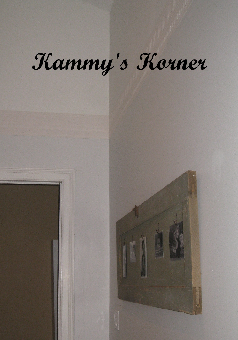 Kammy's Korner Old Cupboard Door Photo Display
