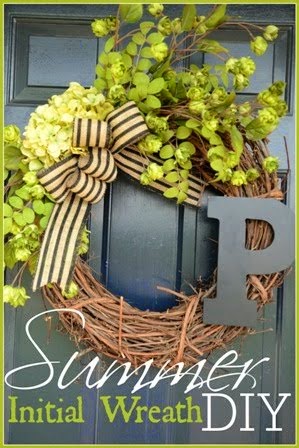 SUMMER INITIAL WREATH