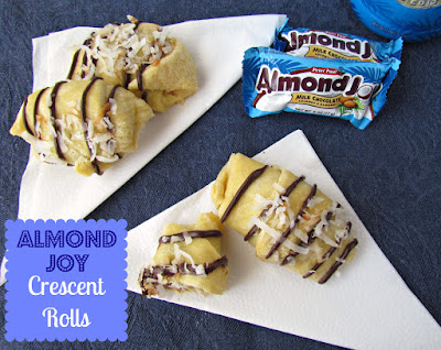 Almond joy crescent rolls with title