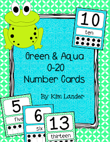 http://www.teacherspayteachers.com/Product/Green-and-Aqua-Number-Cards-0-20-1263708
