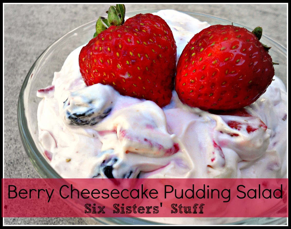 Berry Cheesecake Pudding Salad Six Sisters' Stuff