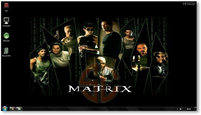 The Matrix Windows 7 Theme