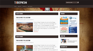 Tiberion Blogger Template