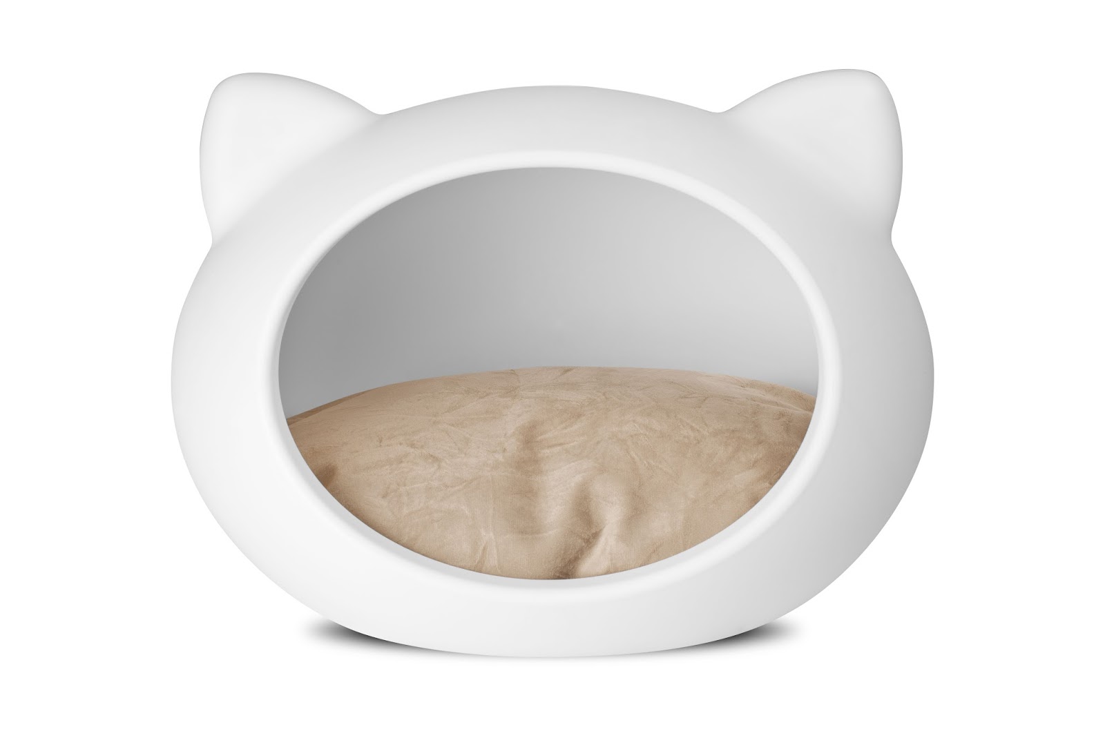 white cat bed