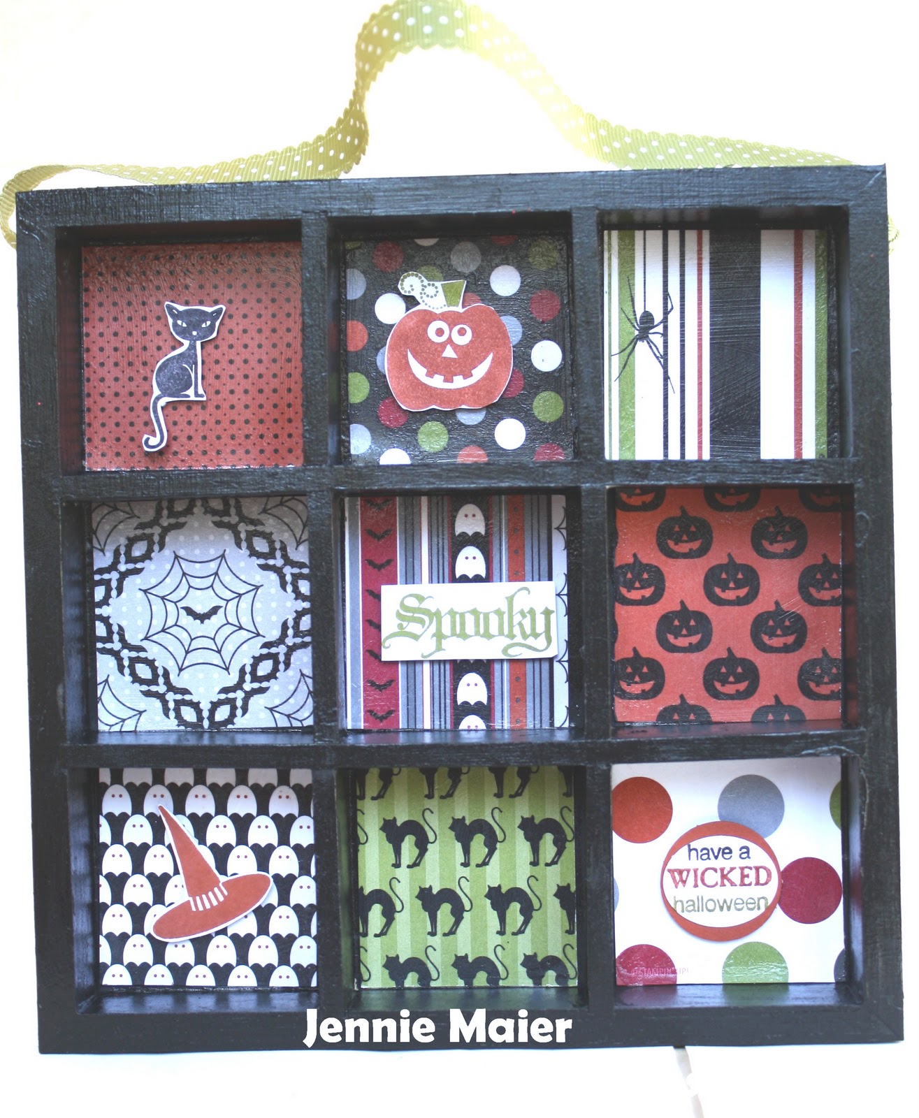 Jennie M's Stampin Spot Halloween Shadow Box