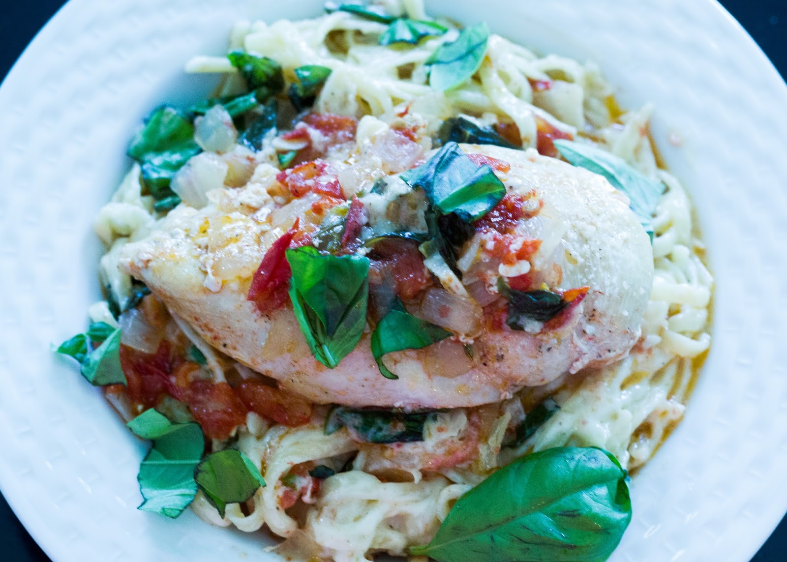 Cooper & Chloe Creamy Tomato Basil Chicken Alfredo