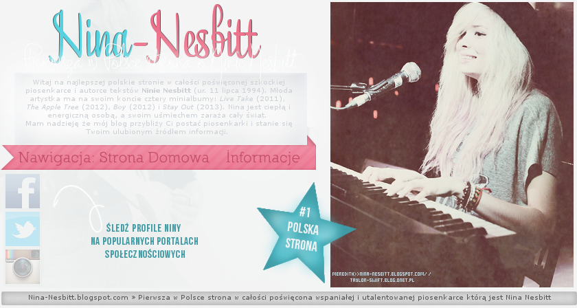 Nina-Nesbitt || Twoje najlepsze polskie żródło informacji o piosenkarce Ninie Nesbitt