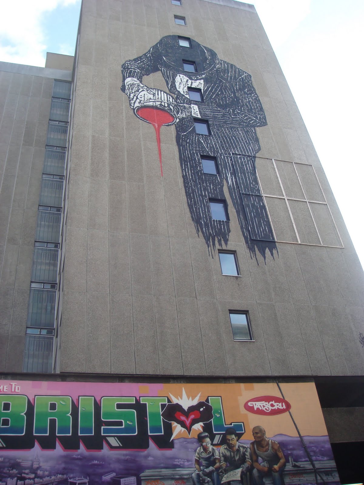 The Curious Cat Bristol graffiti