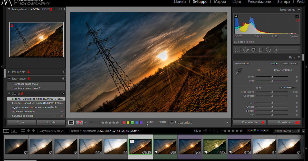 From my lens Lightroom, tutorial per immagini 3 Modalità sviluppo