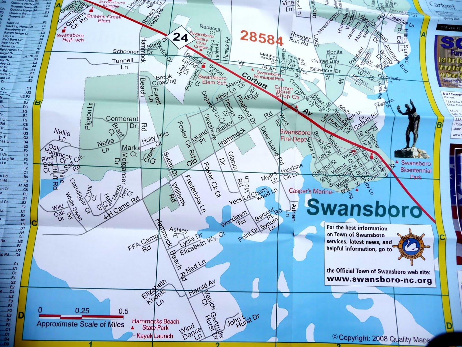 seniors walking across america POST 489 DAY 283 / 26 SWANSBORO