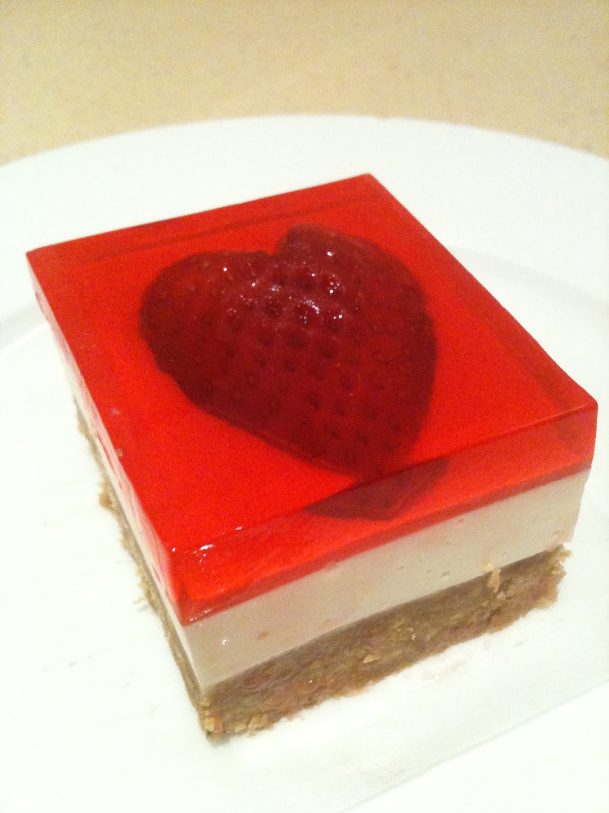 My Little Pâtisserie Strawberry Jelly Hearts Cheesecake