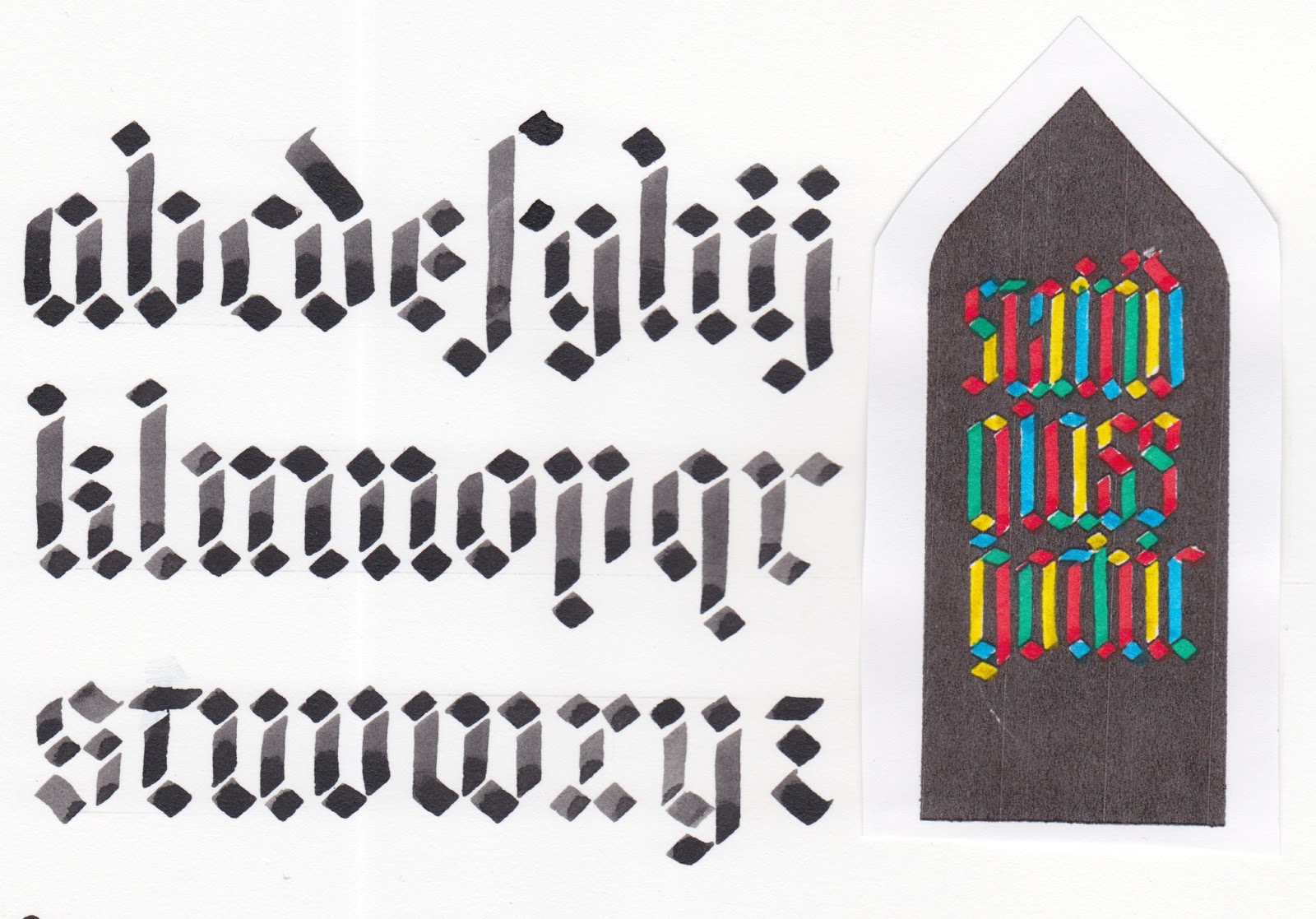 margaret shepherd calligraphy blog calligraphy every day 24 stained glass letter pattern