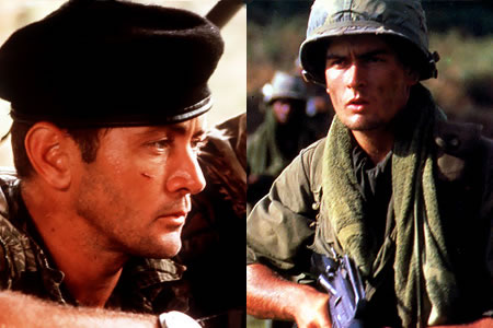 Martin e Charlie Sheen ambos interpretaram personagens principais em Apocalypse Now e Platoon