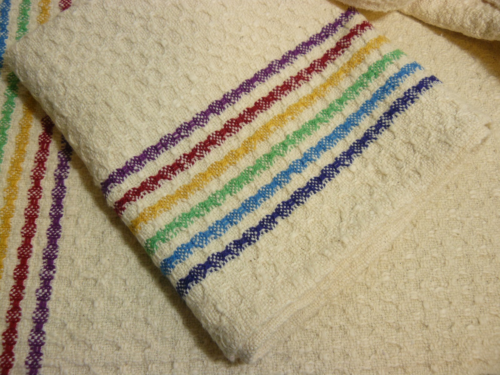 Hozho Finished Rainbow Stripe Towels