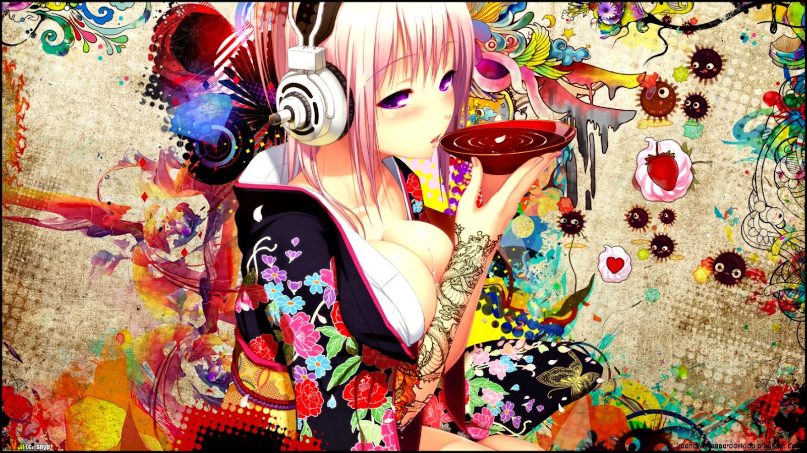 1920X1080 Anime Girl with Headphones 1920X1080 Anime Girl with Headphones