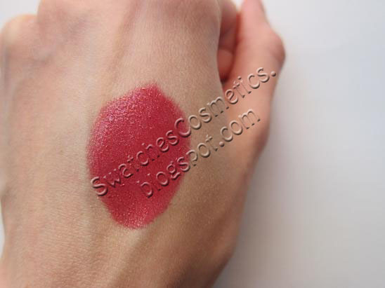  Swatches Cosmetics Свотчи Косметики Губная помада для губ Lipstick Clinique №413 Raspberry Rush
