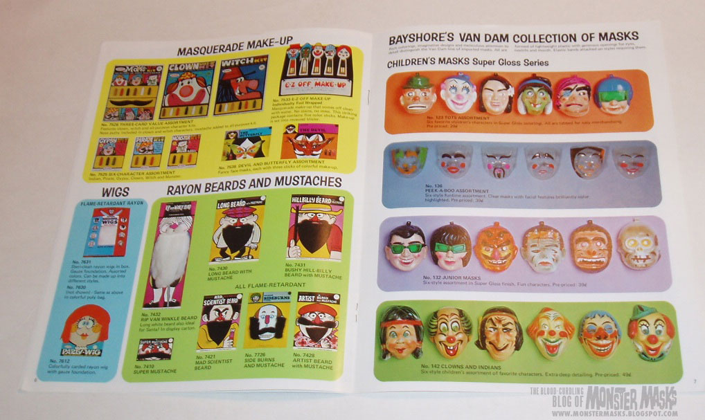 1972 Bayshore Halloween Catalog Blood Curdling Blog of Monster Masks