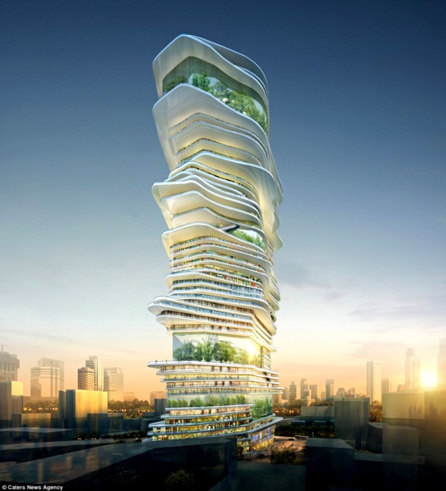 The Endless City project would see a giant 300m skyscraper built The Endless City project would see a giant 300m skyscraper built