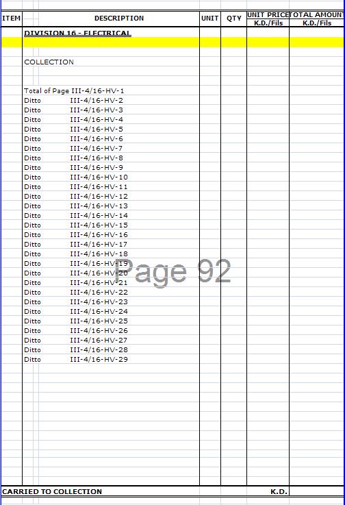 BILL OF QUANTITIES (BOQ) Electrical Knowhow