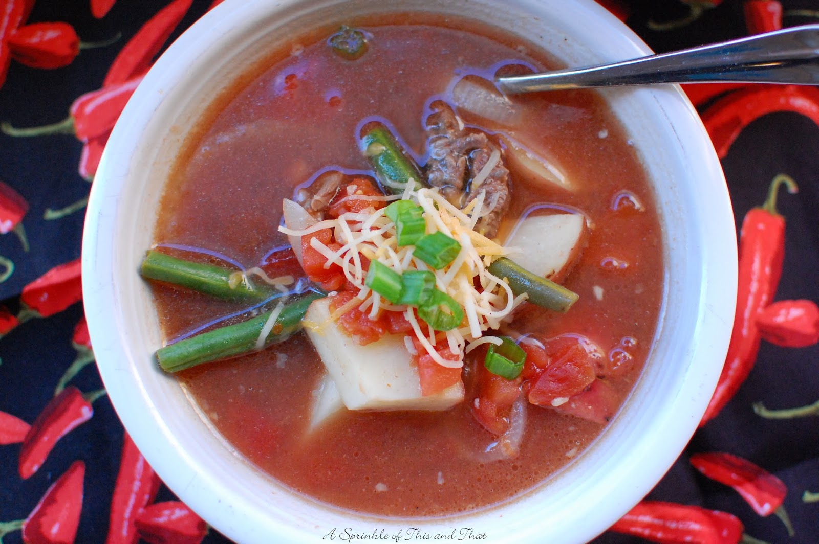 A Sprinkle of This and That Slow Cooker Steak and Potato Soup