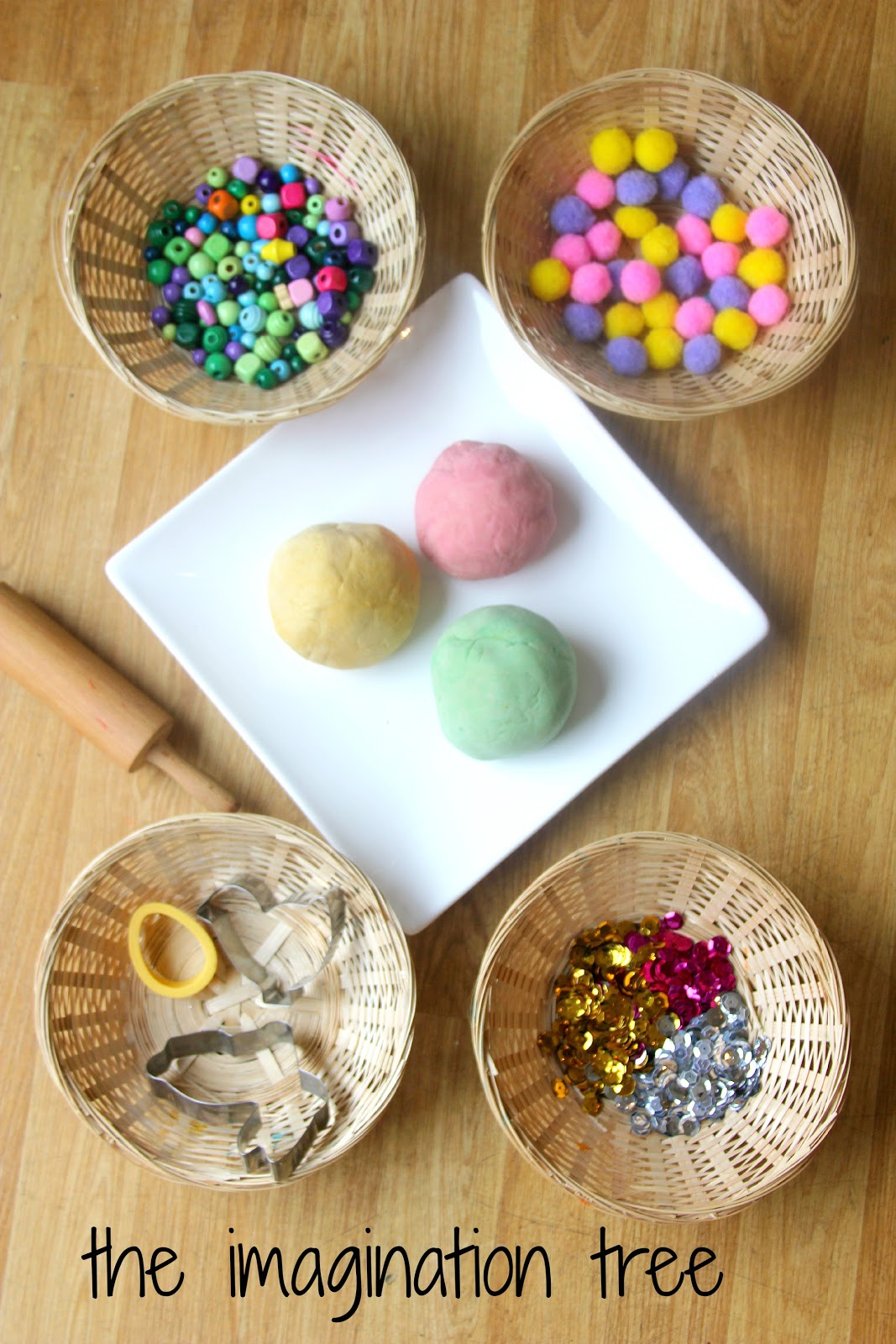 Decorating Play Dough Easter Eggs The Imagination Tree