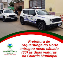 Prefeitura entrega duas viaturas para Guarda Municipal