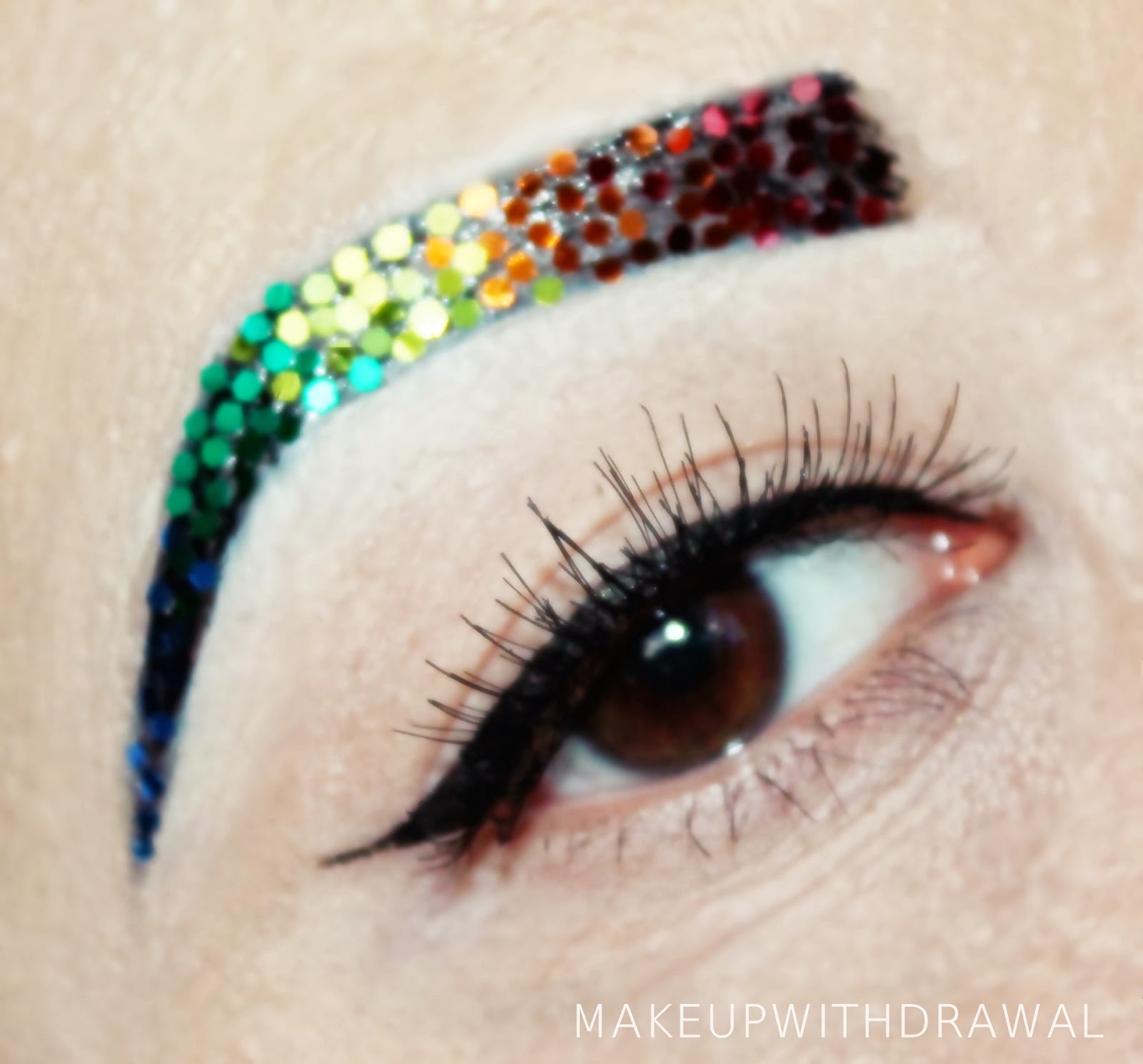 Rainbow Glitter Brows Makeup Withdrawal